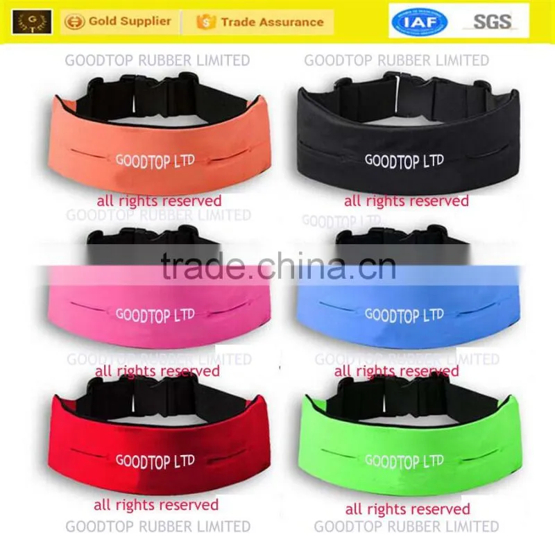 Sports fitness running belt lycrafactory OEM with logo