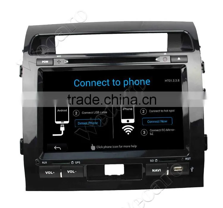 Wecaro WC-TL9006 9" Android 4.4.4 car dvd player touch screen touch screen dvd for toyota land cruiser WIFI 3G 2008-2012