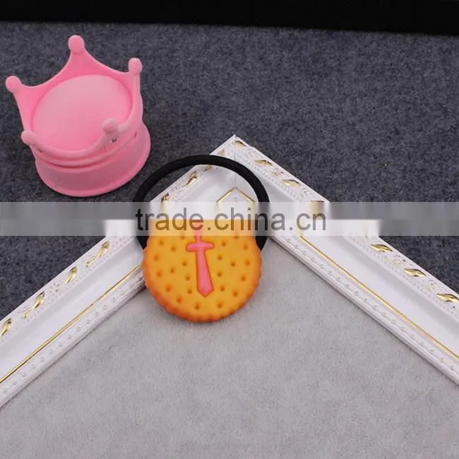 Simulation Omelette biscuit elastic hair band