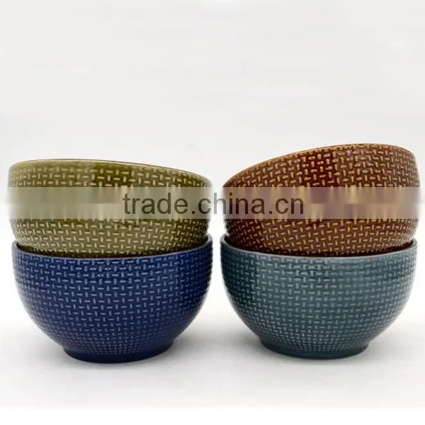 Ceramic slanted bowl with Sweater weaving manufacturer