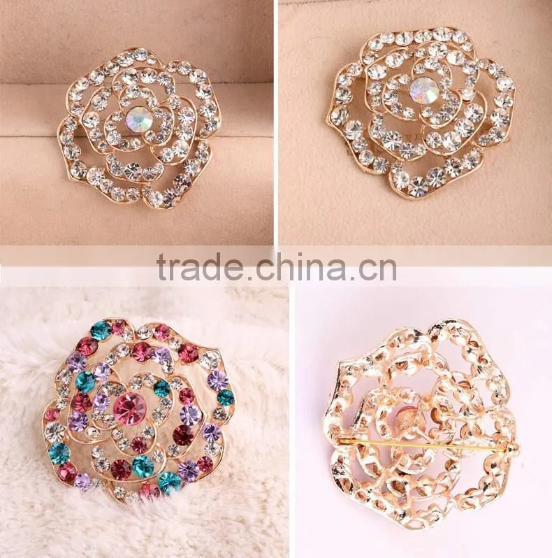 Corsage wholesale noble scarf buckle crystal brooch