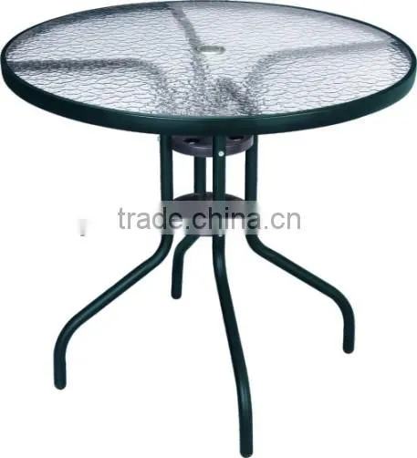 Plastic Chair And Glass Table