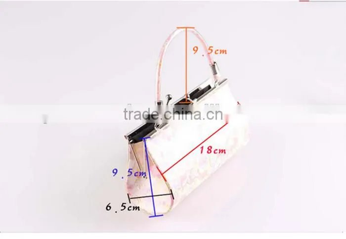 Colourful silk cloth mini bag classical bride hand bag evening bag