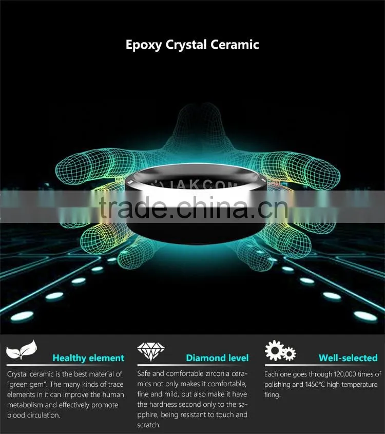 Titanium and healthy magnet nfc smart ring for smart phone (Android & Windows phone)