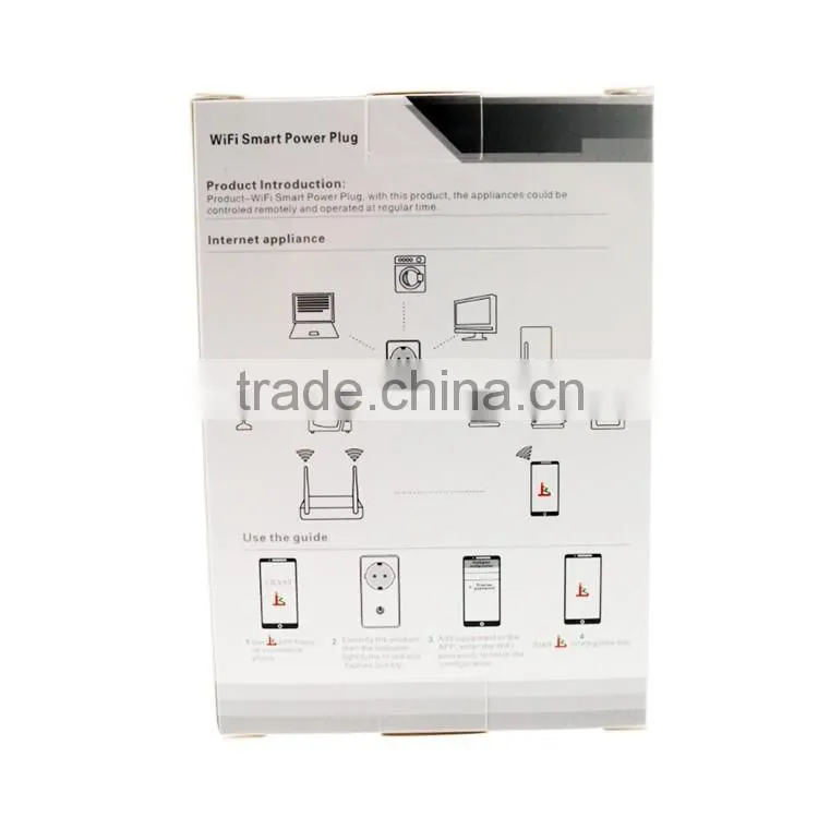 Wholesale CE ROHS 110-240V EU standard smart WIFI power plug socket