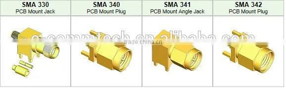 SMA connector male crimp Connector for RG58 cable with competitive price