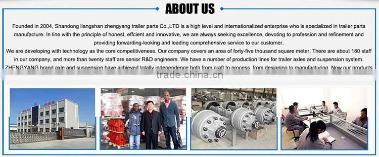 zhengyang factory signature products American type outboard drum axle for truck