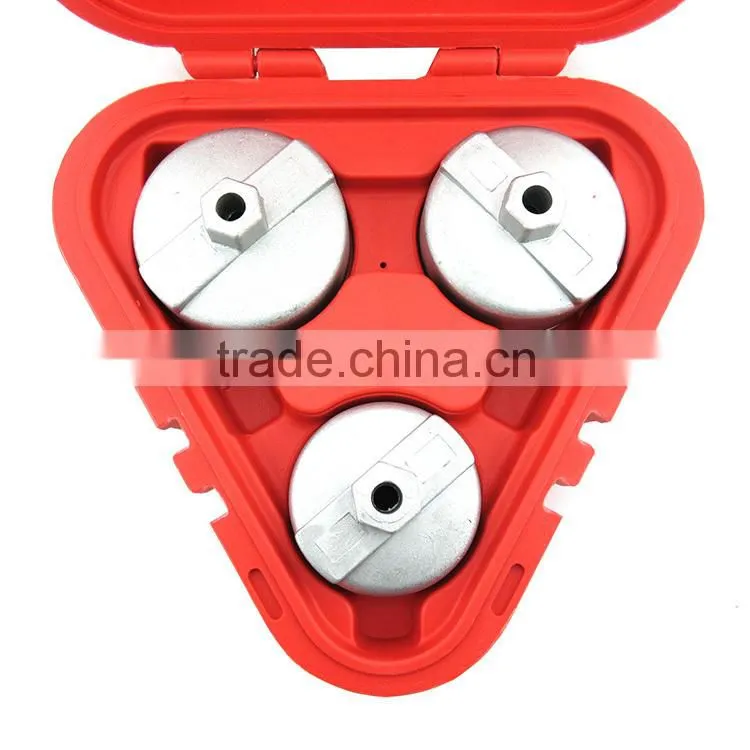 3 pcs Aluminium Cup type oil filter wrench set