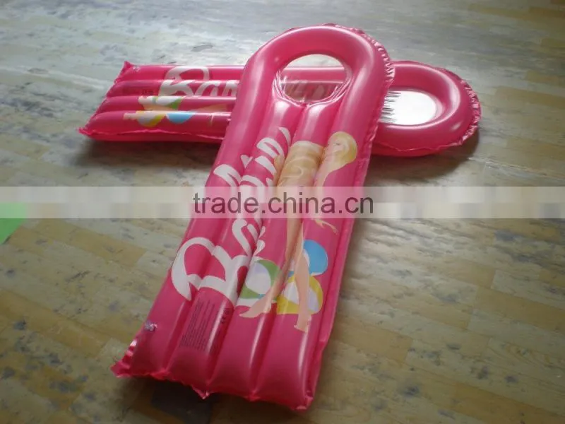 Inflatable beach mattress, colourful pvc beach air mattres for sale