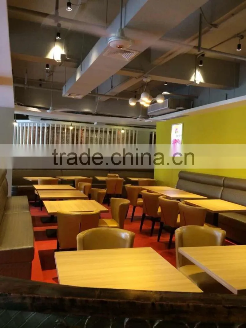 double side modern leather Restaurant Bench