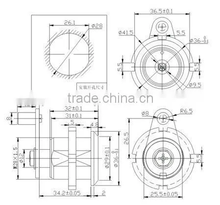 WT-SL8035 Safe Lock Cylinder