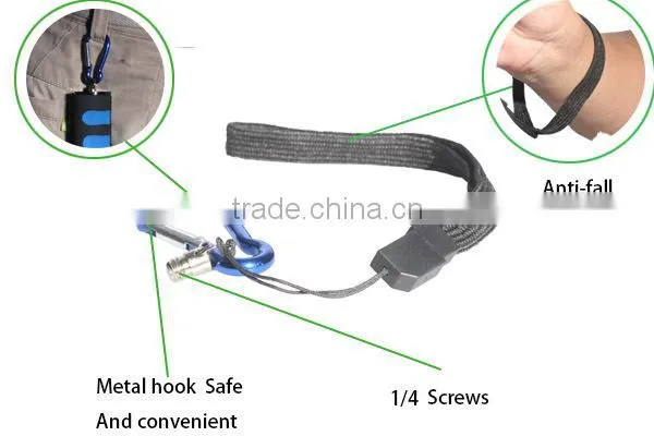 Commlite Metal Aluminum 1/4" Screw Sponge Video Grip Handle Holder Grip for Digital Video Camera Camcorder,for GoPro Hero