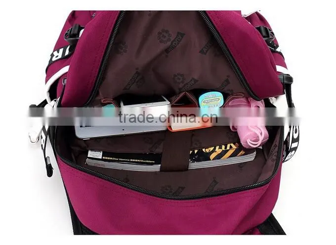 2016 New Design Korean Fashion Canvas Backpack, Teenage Backpack