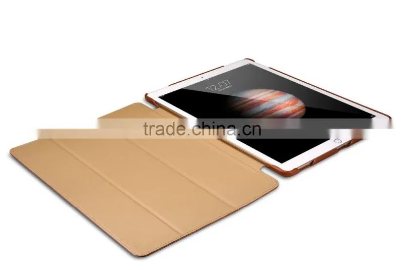 Original Icarer PU Leather Case For iPad Pro Business Design With Card Holder Leather Case For iPad Pro 12.9 MT-5351