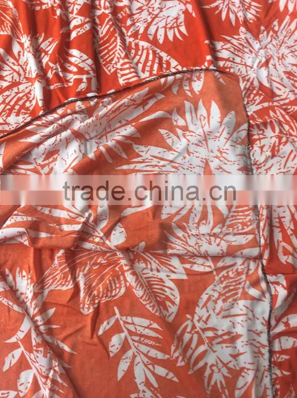 Collection White Leaves Orange Lady Long Dress