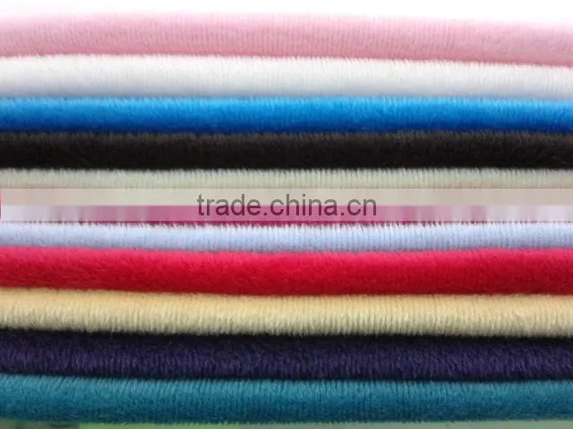 100% polyester solid dyed spandex velvet fabric