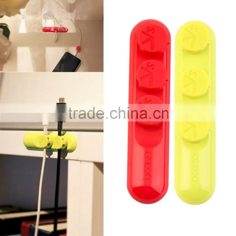 In stock! Magnetic USB Cable Clip Desk Tidy Organiser Wire Lead USB Cable Holder Wholesale