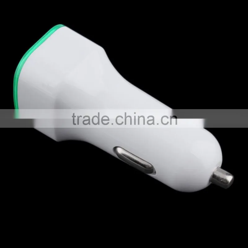 3.1A dual USB car charger 12V-24V input mobile phone charger tablet splitter igniter carregadorveicular