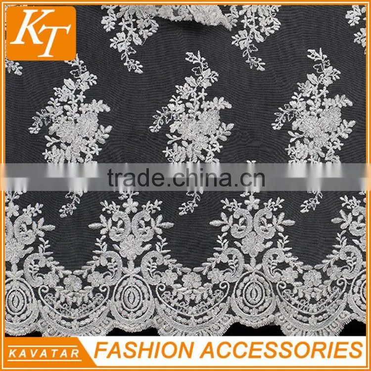 Kavatar Brand China suppliers supply embroidery lace fabric