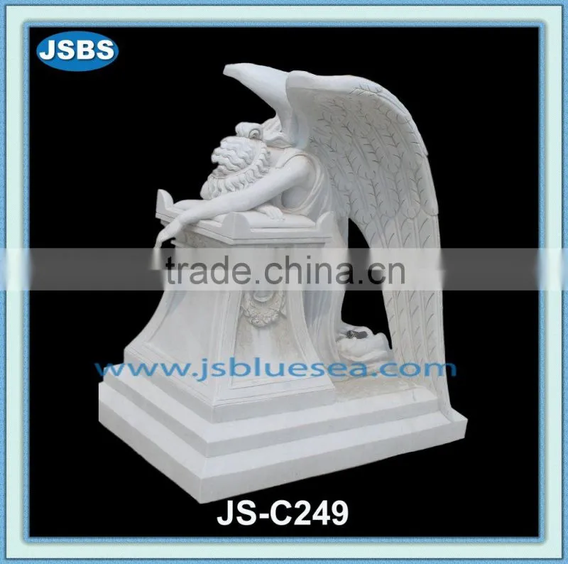 decorative large marble weeping angel statue