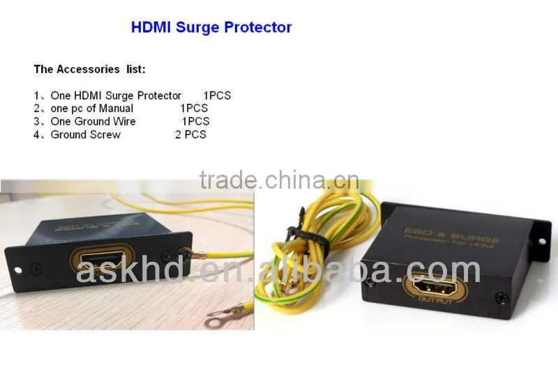 Protect HDMI input and output for ESD and Lightning Surge / Protect HDMI input and output for ESD and Lightning Surge