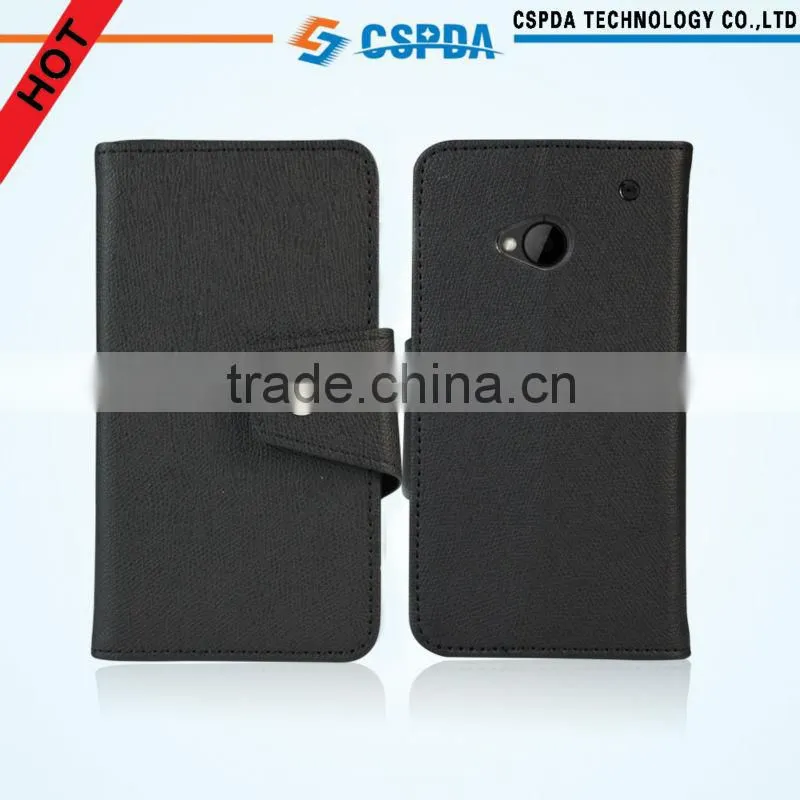 2013 New Arrival stylish Wallet Leather Case for HTC ONE M7