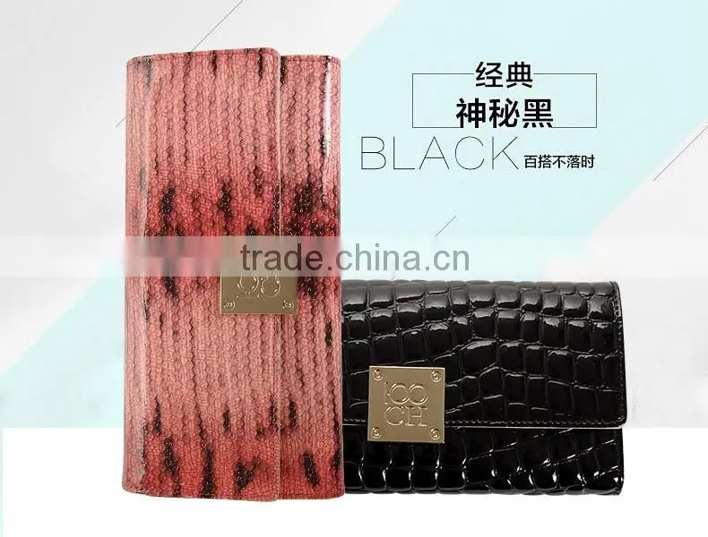 2016 bills folder photo-bit card bit long section of high-end handbags leather clutch wallet tri-fold more fashion