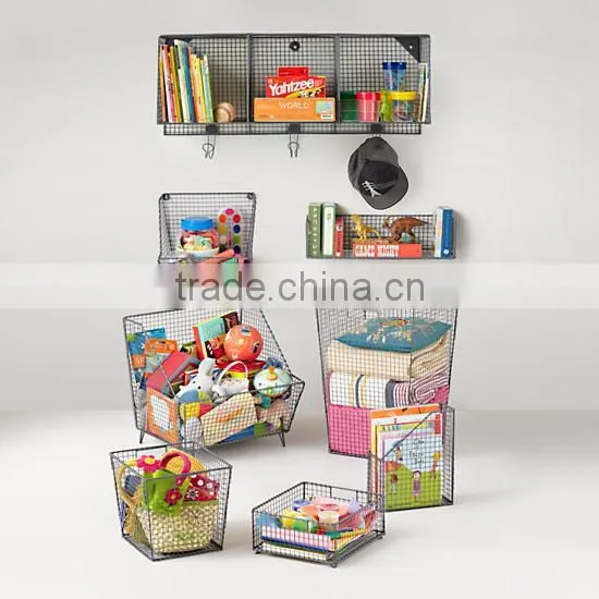 Blue Down to the Wire Cube Bin 11"Wx12"Dx10.5"H