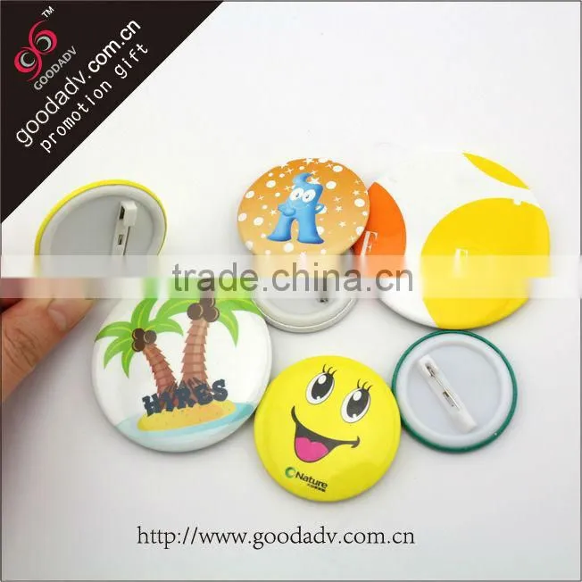 Hot selling user-friendly hand embroidered badge / eco-friendly smiley face badges / girls' favor printing badge