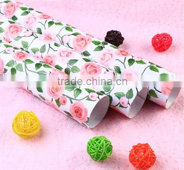 Flower jumbo roll wrapping paper