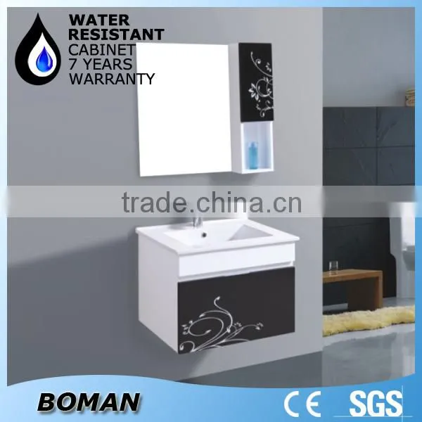 2015 design wall mounted mini bathroom vanity cabinet