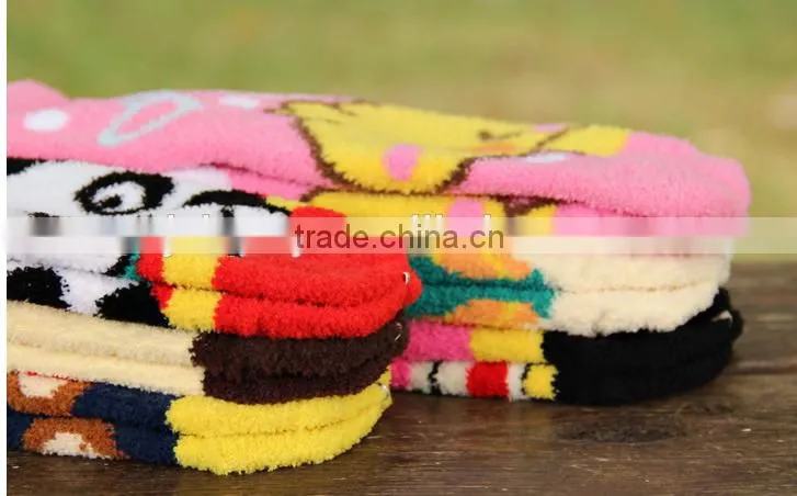 factory wholesale thick winter indoor socks for ladies
