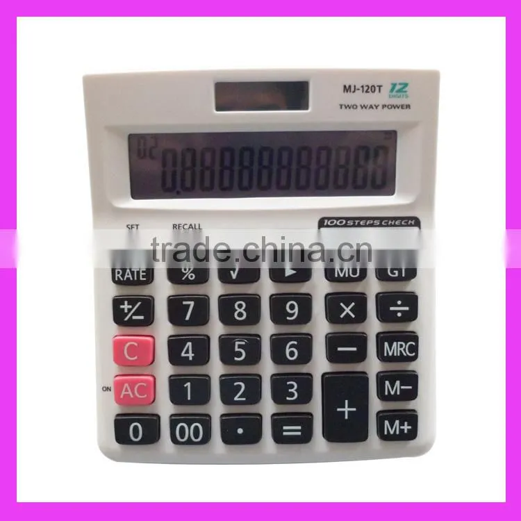 Desktop 100 Steps TAX Calculator 12-Digits Electronic Calculator