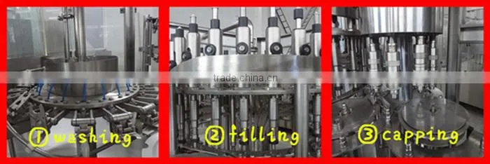 wine liquid bottle filling machine with washing /filling /capping