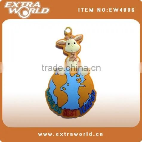 QUANZHOU custom 3D soft PVC keyring