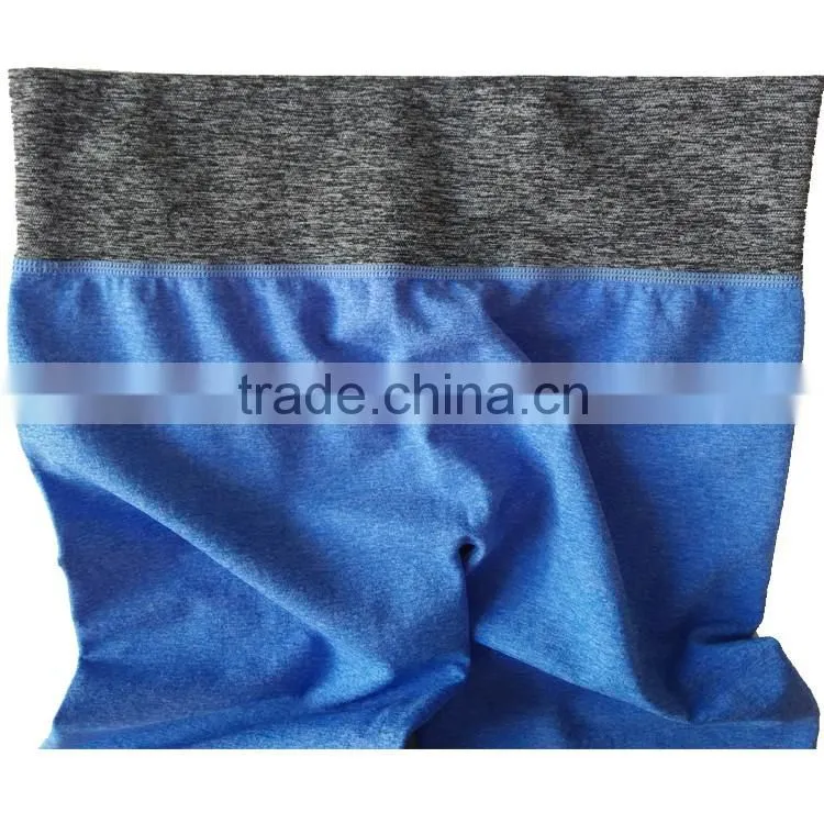 2015 New Model Wholesale Price Seamless Women Sports Knee Length Leggings Yoga Pants