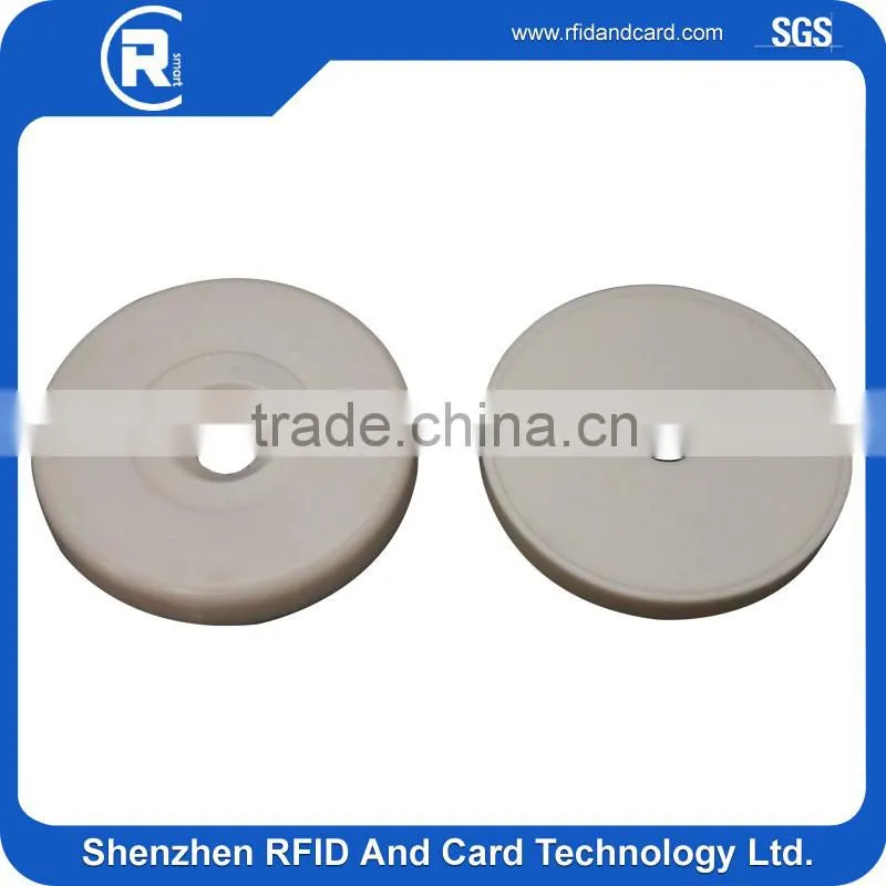HF MIFARE Classic 1K 14443A ABSRFID TAG Waterproof tag ,laundry tag with hole