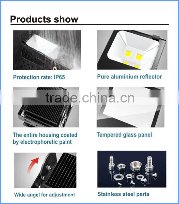 High power SMD Bridgelux led outdoor lighting led flood light 200w with Meanwell led driver