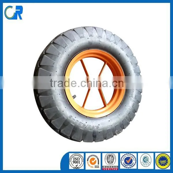 China Pneumatic 4.00-8 rubber Wheelbarrow tire