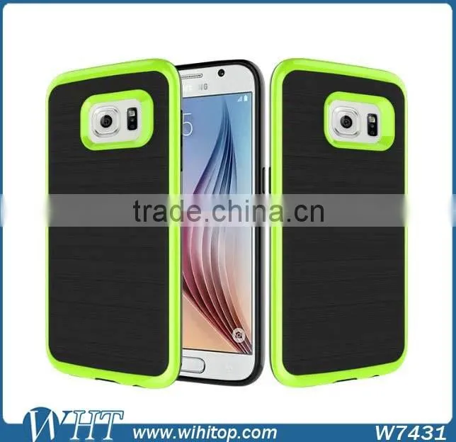Hybrid TPU PC Brushed Slim Armor for Samsung Galaxy S7 S7 Edge Phone Case