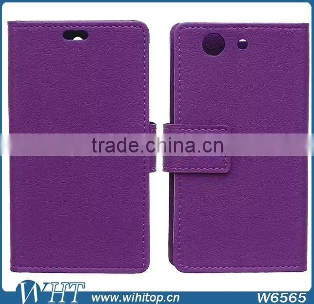 Phone Accessories Luxury Wallet Leather Flip Case for Sony Xperia Z4 Compact