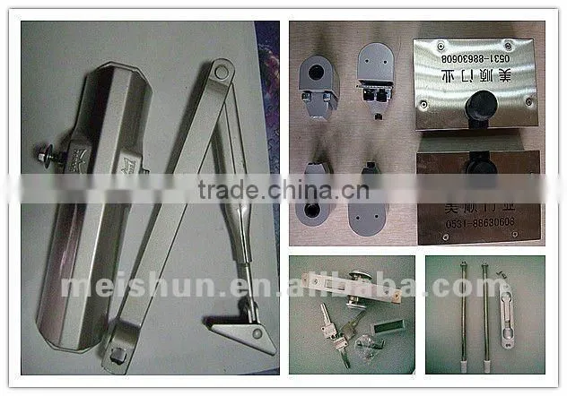 Aluminum alloy profile French door ,glass insert for restaurant A-023