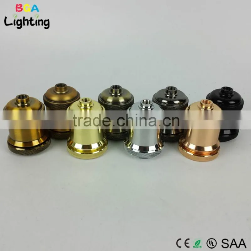 E26 Brass vintage iron light socket With Switch for DIY Pendant light