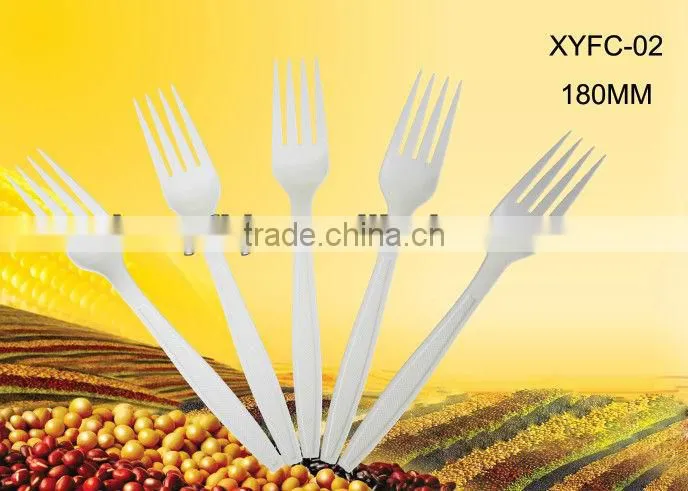 Biodegradable disposable corn starch fork