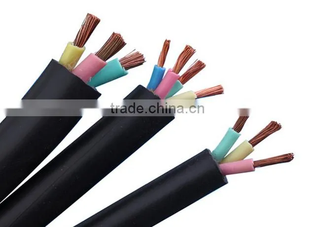 450/750v soft copper wire rubber insulated rubber sheath flexible cable for communication