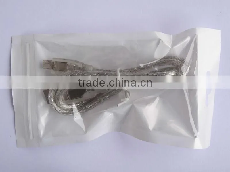 30cm 50cm 80cm 1m USB 2.0 Cable male to male transparent white and blue