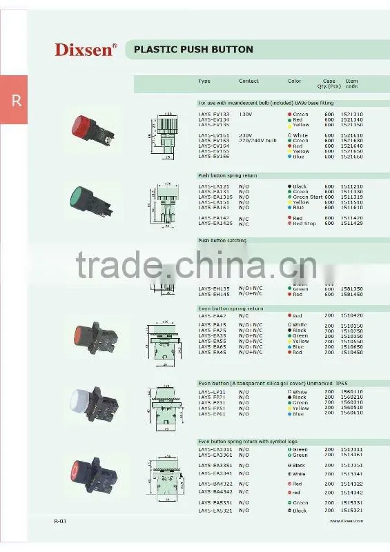 (XB2) LAY5-EV133 PUSH BUTTON SWITCHES