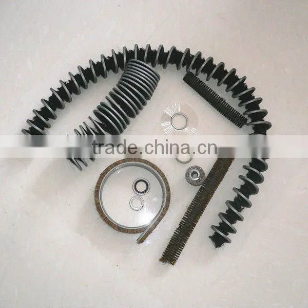 Rolling spiral brush polishing brush industrial brush