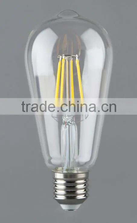 Led squirrel cage bulb 6W ST64 600lm hot sell