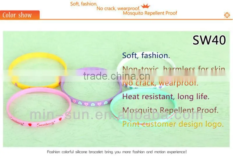 2014 debossed 100% silicone bracelets wristbands